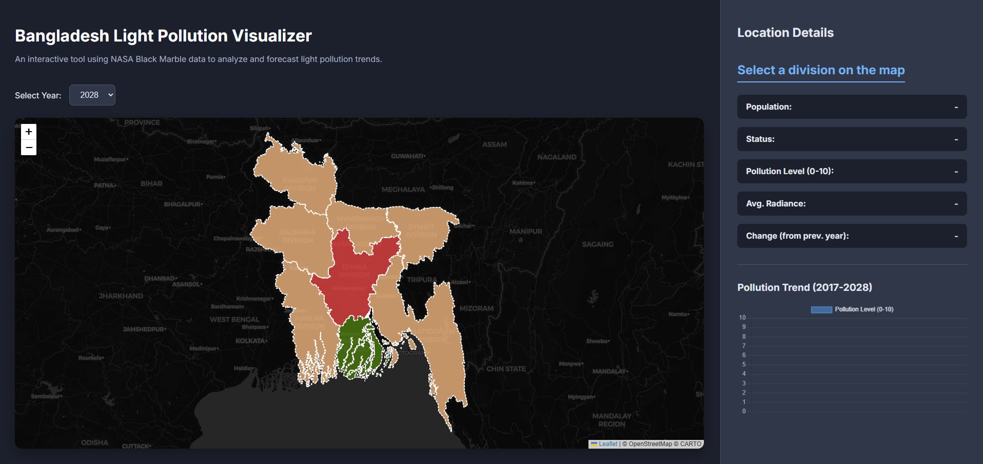 Light Pollution Visualizer